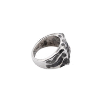 Wave Crest Signet Ring